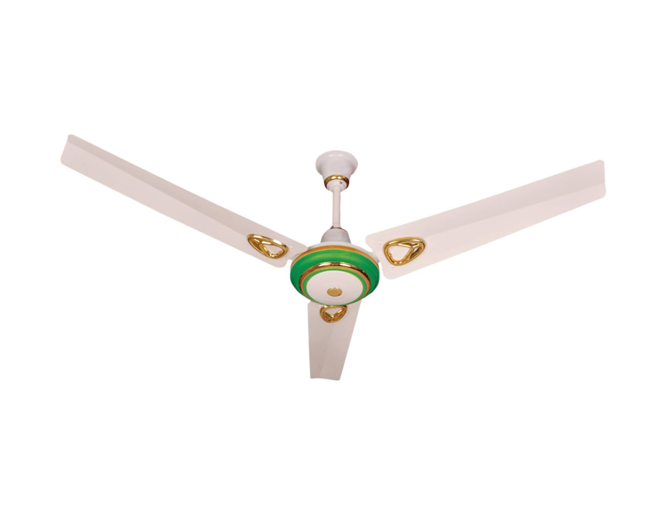 JFC Falcon Plus 56 Inch-Off White Green border 3 blade (A)